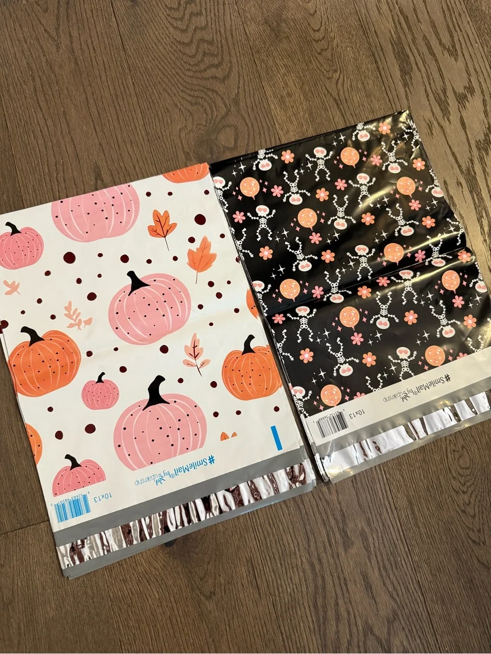 10 Halloween Fall Poly Mailers 10x13”